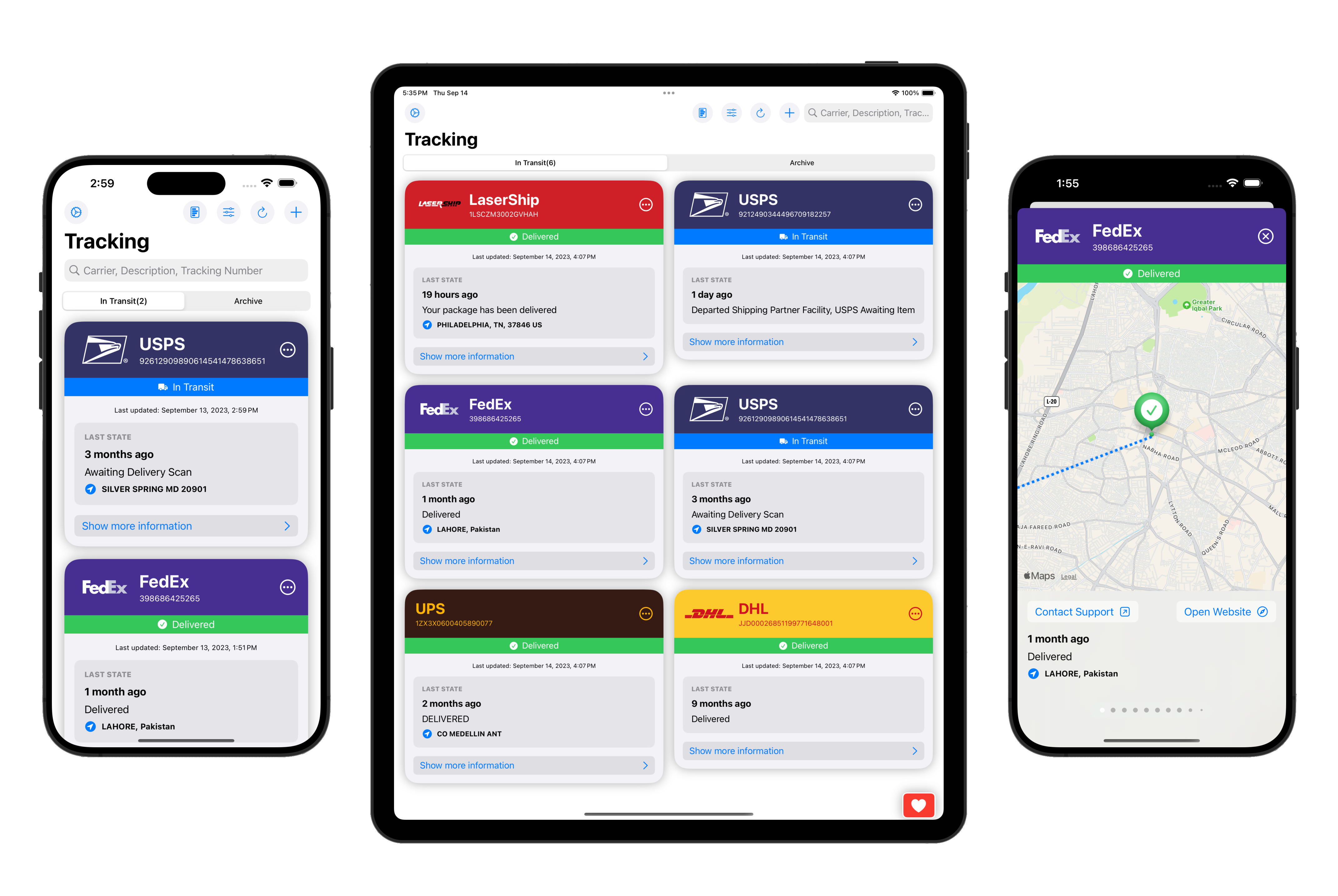 Deliveries Tracker iOS App